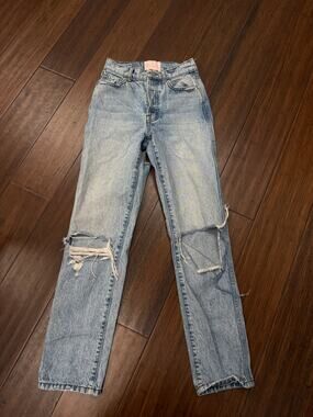 straight-leg distressed jeans  Revice Denim 24